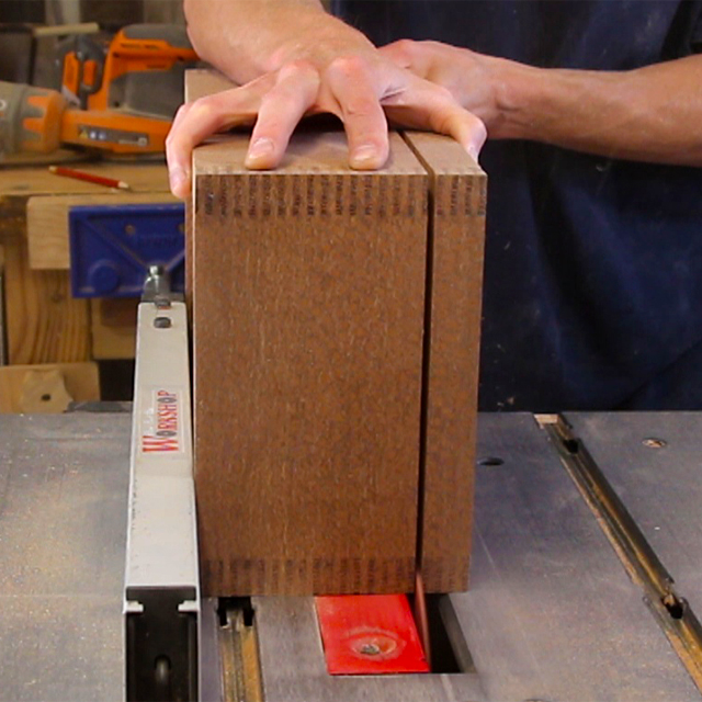 Safely Cut a wooden box in half