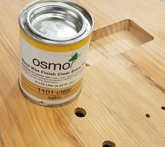 Testing out an Oil and Wax Finish, Osmo Oil